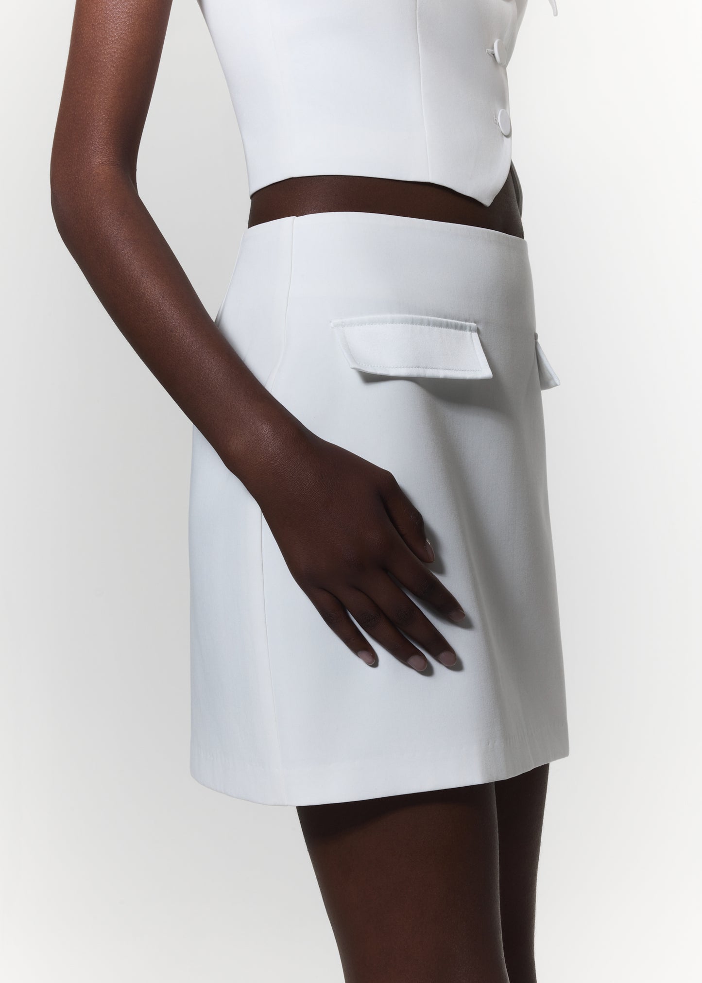 SKIRT IN OFF WHITE