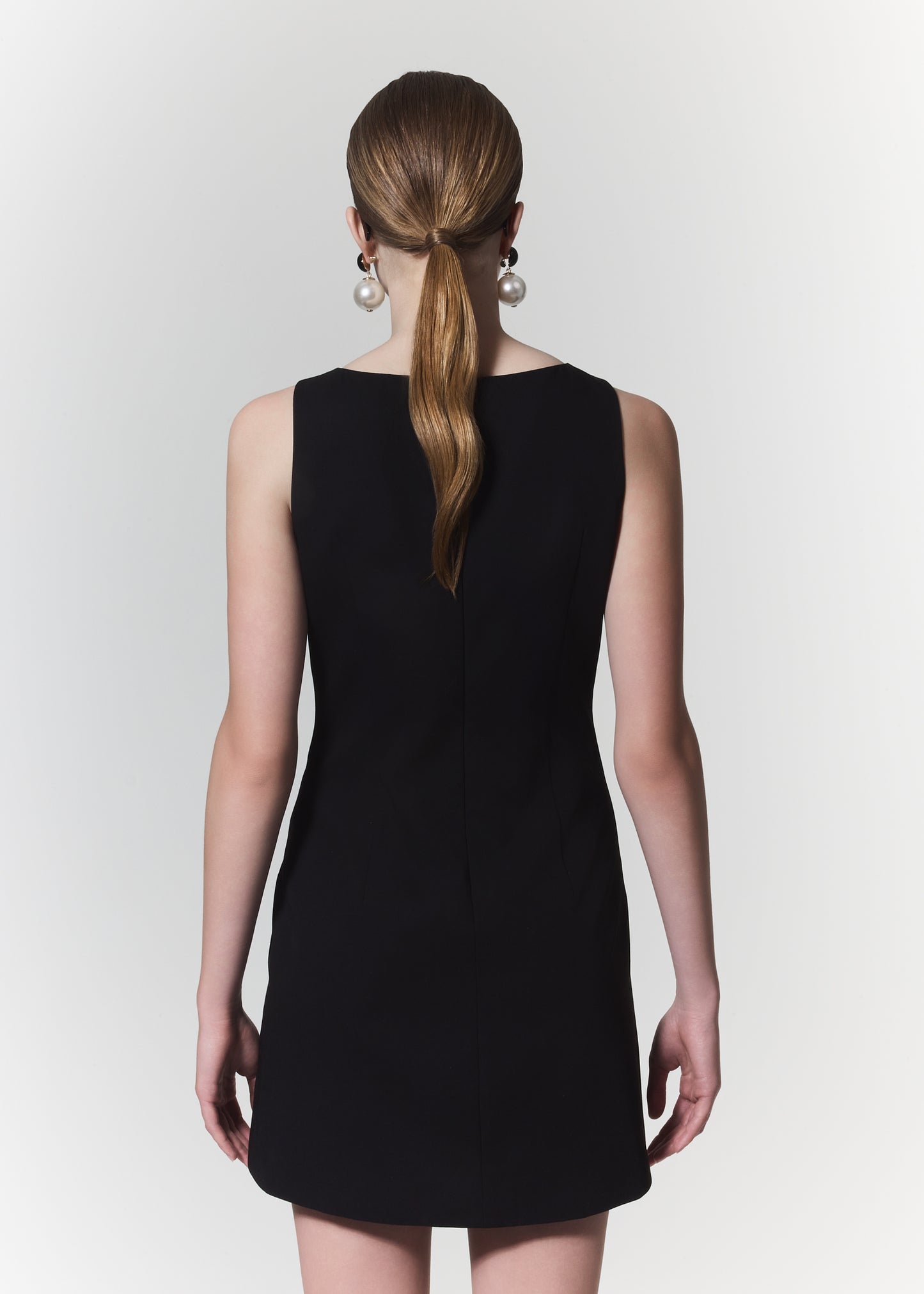 DRESS WITH BELT IN BLACK