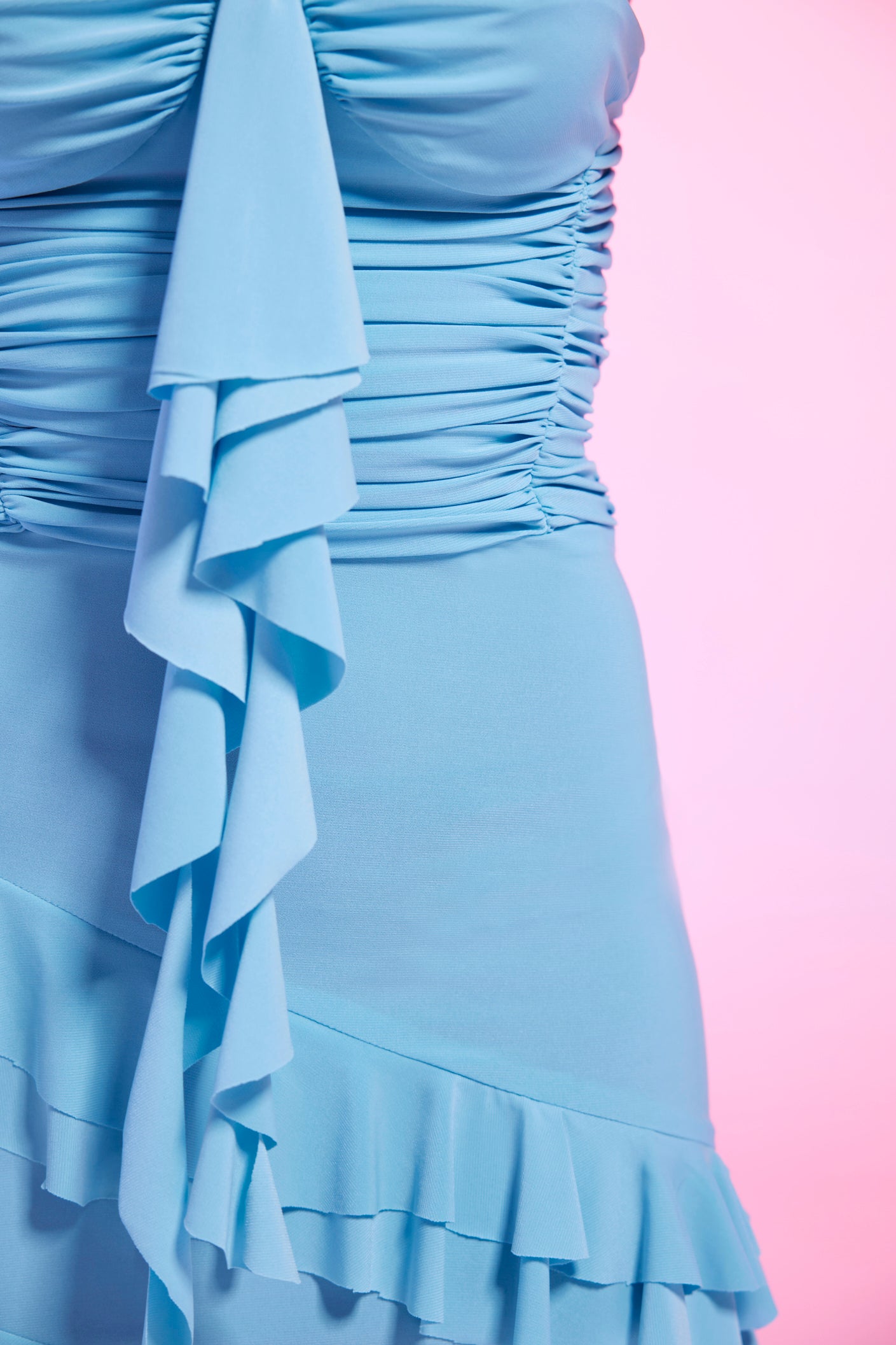 Baby Blue Maxi Dress in Jersey