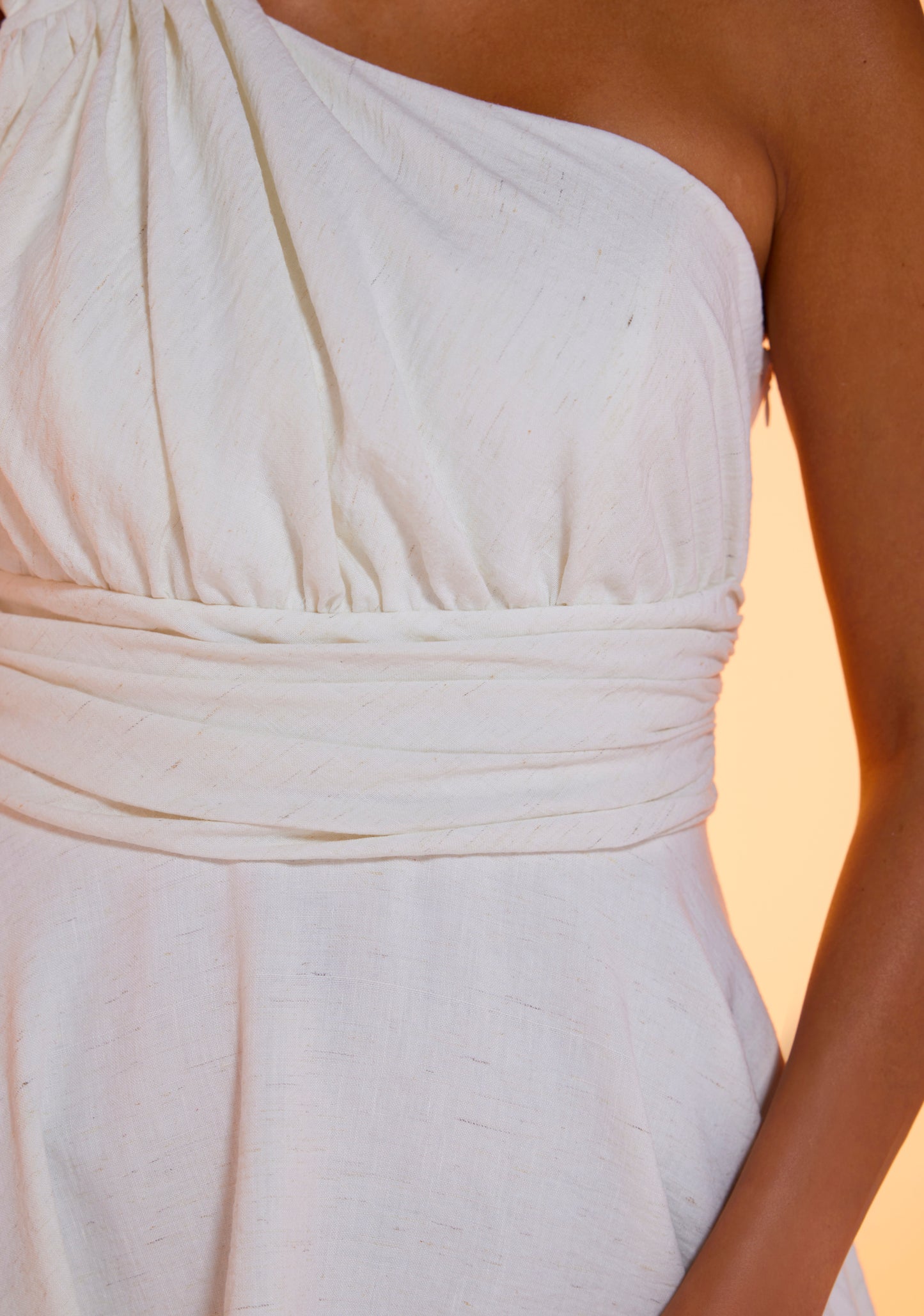 Off White 2 layered Dress